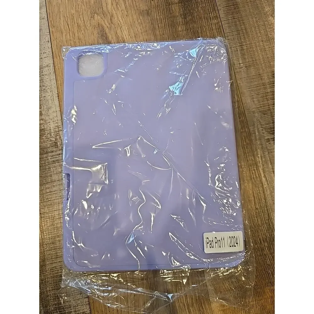 9433  iPad Pro 11 (2024) Case Cover Stand Light Purple Pen Holder New